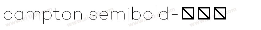 campton semibold字体转换